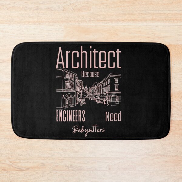 Item preview, Architect Because Engineers Need Babysitters (Pink Print)  designed and sold by Novelty-Shirts.