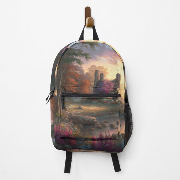 Item preview, Castle ruins near a stream with wildflowers designed and sold by JoepshLSio.