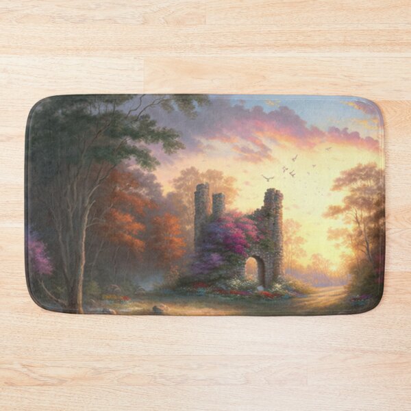 Item preview, Castle ruins near a stream with wildflowers designed and sold by JoepshLSio.