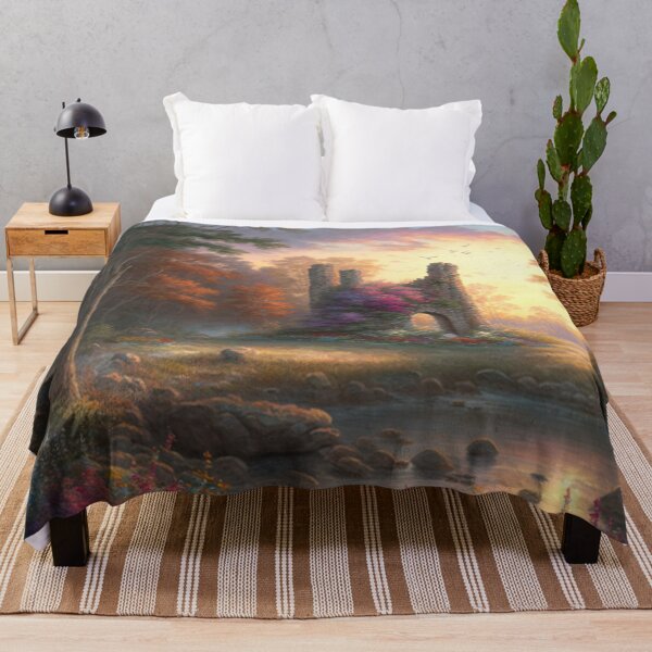 Item preview, Castle ruins near a stream with wildflowers designed and sold by JoepshLSio.