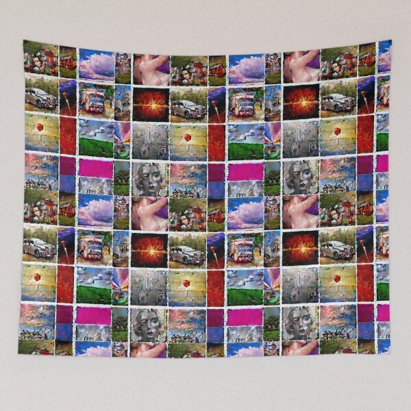Item preview, Art History Comes to Life: The Dynamic Collage Print [AI generated, AI art ] designed and sold by 3ac-Arts.