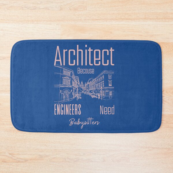 Item preview, Architect Because Engineers Need Babysitters (blueprint)  designed and sold by Novelty-Shirts.
