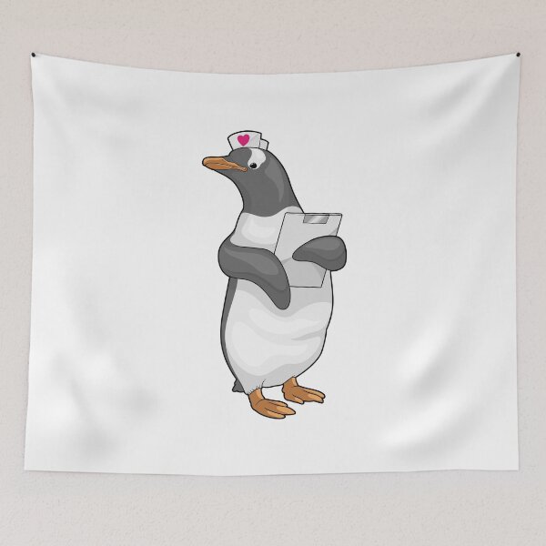 Item preview, Penguin Nurse Clipboard designed and sold by Snabdesign84.