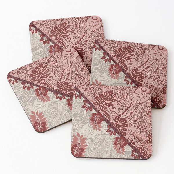 Item preview, Hawaiian Mulberry Monstera Tapa Fusion designed and sold by J Marielle Designs.