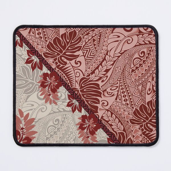 Item preview, Hawaiian Mulberry Monstera Tapa Fusion designed and sold by J Marielle Designs.