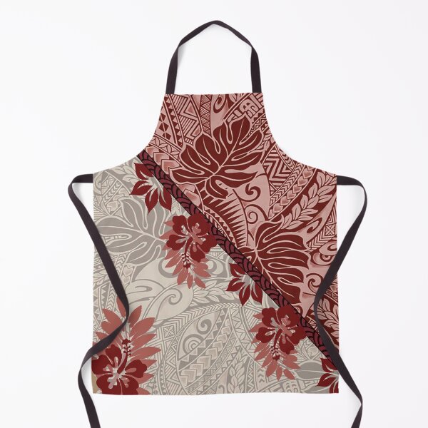 Item preview, Hawaiian Mulberry Monstera Tapa Fusion designed and sold by J Marielle Designs.