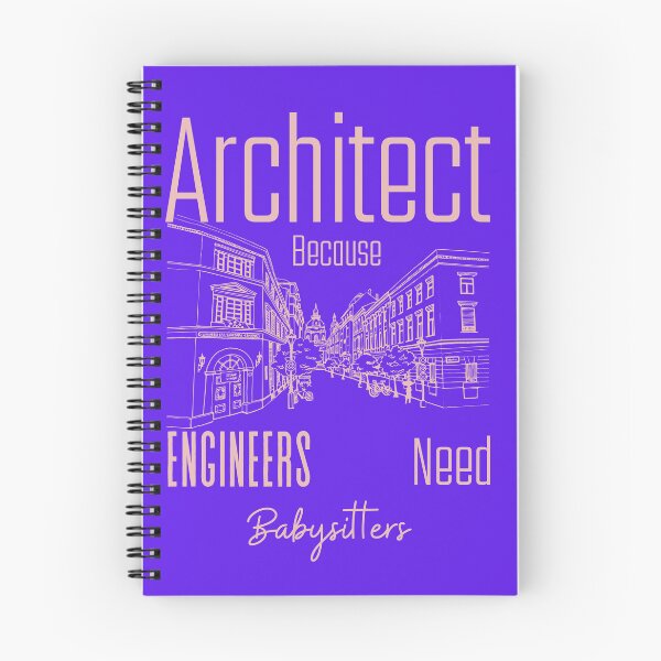 Item preview, Architect Because Engineers Need Babysitters (purple)  designed and sold by Novelty-Shirts.