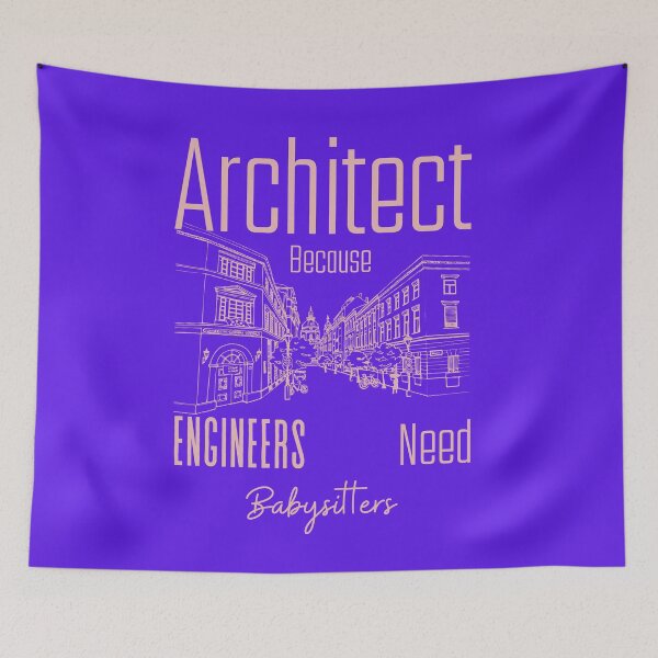 Item preview, Architect Because Engineers Need Babysitters (purple)  designed and sold by Novelty-Shirts.