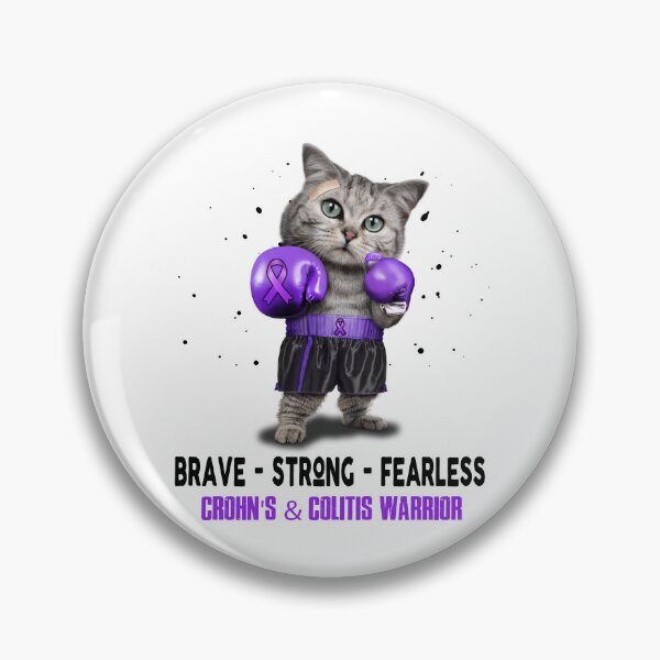 Item preview, Crohn's & Colitis Warrior - BRAVE STRONG FEARLESS designed and sold by Berriosly.