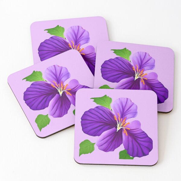 Item preview, Purple hibiscus flower designed and sold by gramizzia.