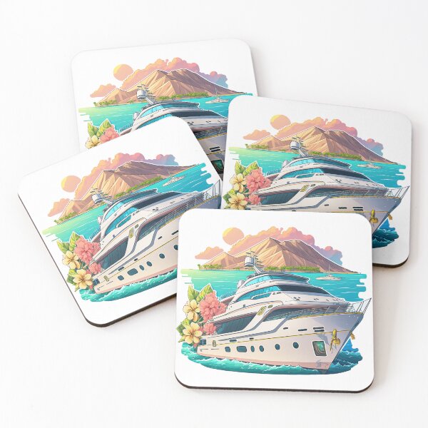 Item preview, Yacht Adventures 6 | Colorful Cartoon Travel designed and sold by Sunchaser World.