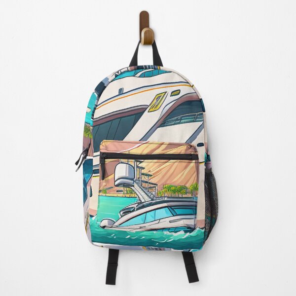 Item preview, Yacht Adventures 6 | Colorful Cartoon Travel designed and sold by Sunchaser World.