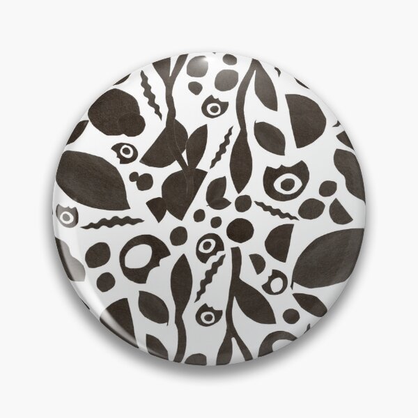 Item preview, Modern Abstract Black and White Blob Collage  designed and sold by MoonlightMoth.
