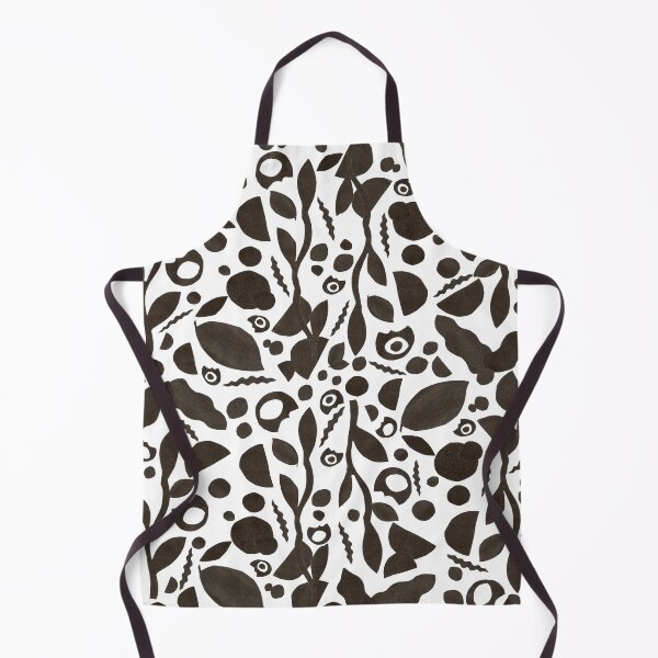 Item preview, Modern Abstract Black and White Blob Collage designed and sold by MoonlightMoth.
