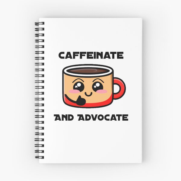 Item preview, Caffeinate and Advocate - Cute and Funny Coffee Lover Design designed and sold by Cursorprints.