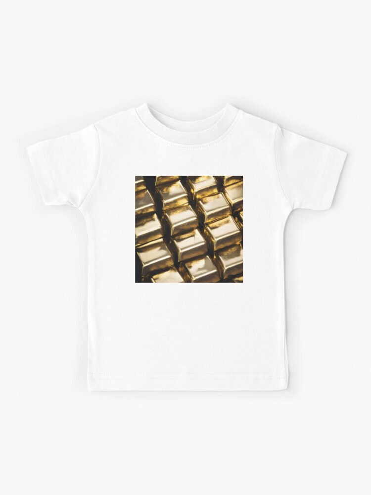 Luxurious Rich shiny Gold Bars. Gold Jewelry Kids T-Shirt for Sale by Olga  Nagornaya | Redbubble