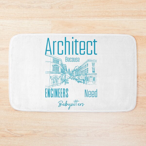Item preview, Architect Because Engineers Need Babysitters (Blueprint)  designed and sold by Novelty-Shirts.