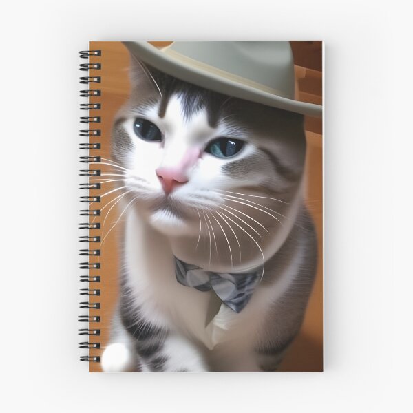 Artikelvorschau, Süße Katze in Fedora entworfen und verkauft von Poetic Patterns Studio.