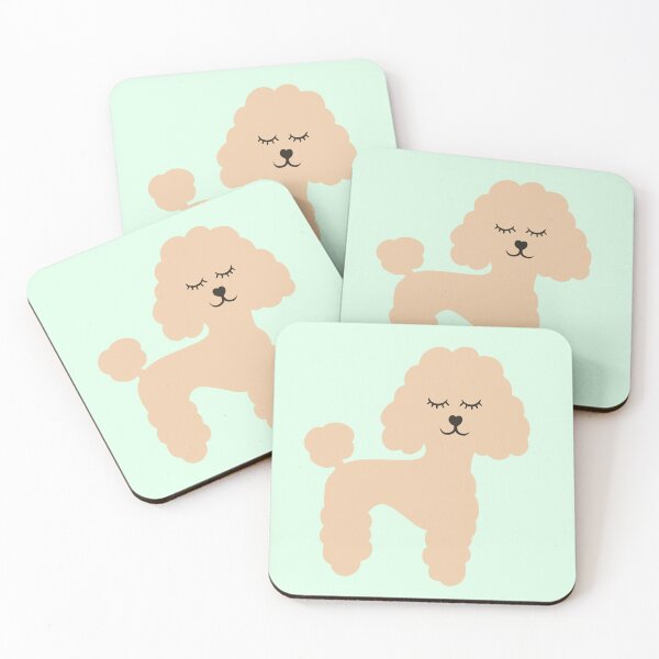 Item preview, Ilustración de caniche de albaricoque beige soñoliento designed and sold by MariaWorkman.
