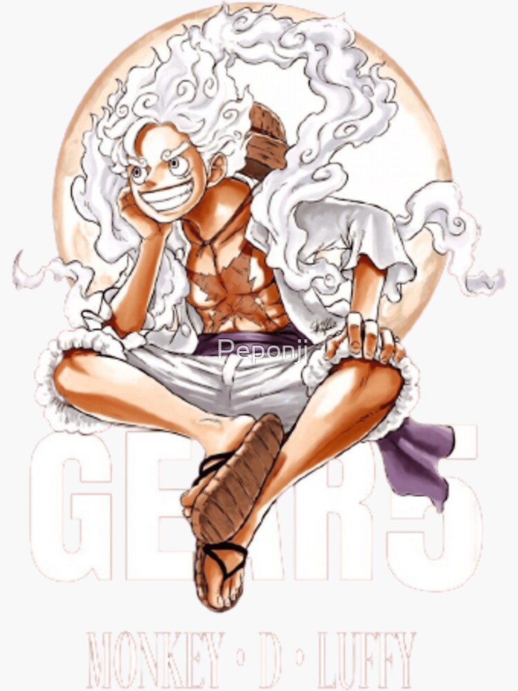 One piece luffy gear 5 Sticker by Soulzodiac