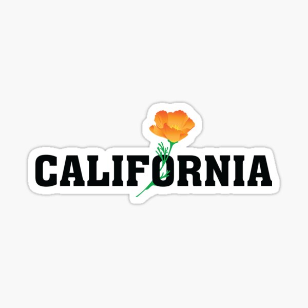 California the Golden State Sticker