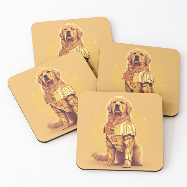 Item preview, Golden Retriever Dog The Force Android Astronaut  designed and sold by unrealartwork.