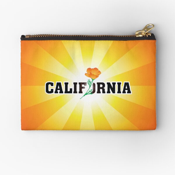 California the Golden State Zipper Pouch