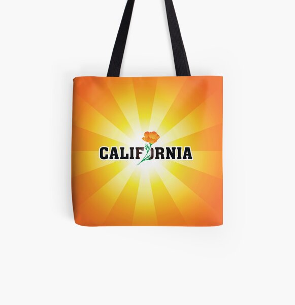 California the Golden State All Over Print Tote Bag