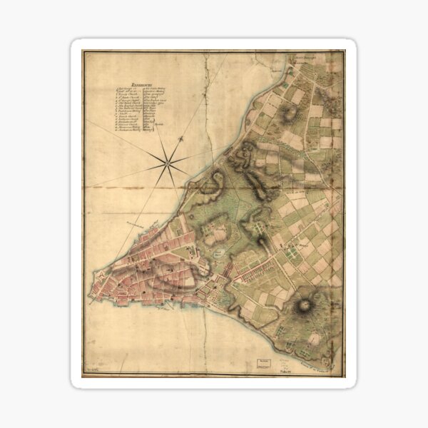 Vintage Map Of New York 1776 Old Map Of New York 1776 Sticker For   St,small,507x507 Pad,600x600,f8f8f8 