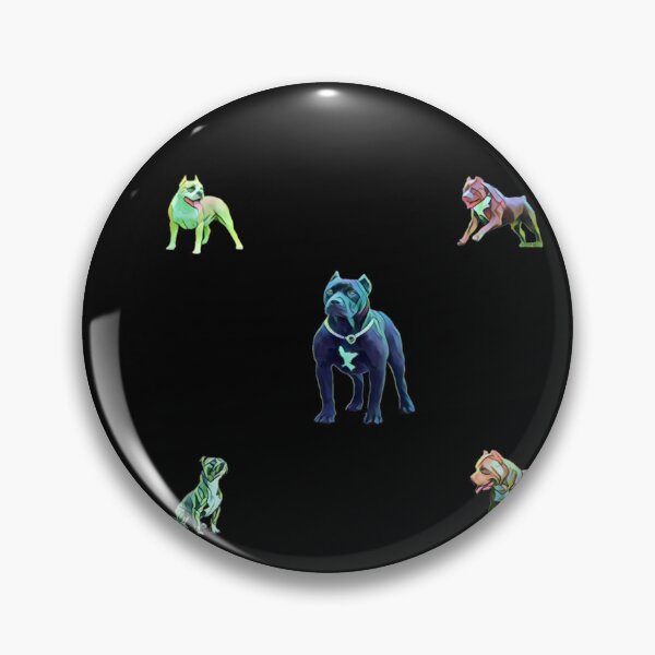Item preview, Dangerous Pitbull Pattern and Sticker pack - Black  designed and sold by Dude  Stuff.