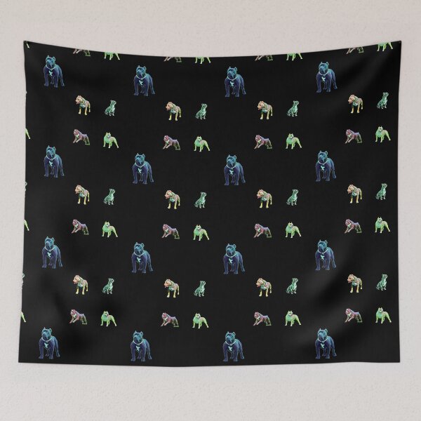 Item preview, Dangerous Pitbull Pattern and Sticker pack - Black  designed and sold by Dude  Stuff.