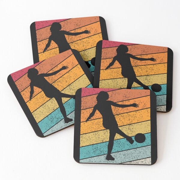 Item preview, Female Soccer Football Outdoor Sports Retro Sunset Design designed and sold by up4tee.
