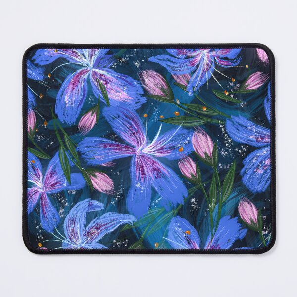 Item preview, Blue and Pink Cool Toned Stargazer Lilies  designed and sold by MoonlightMoth.