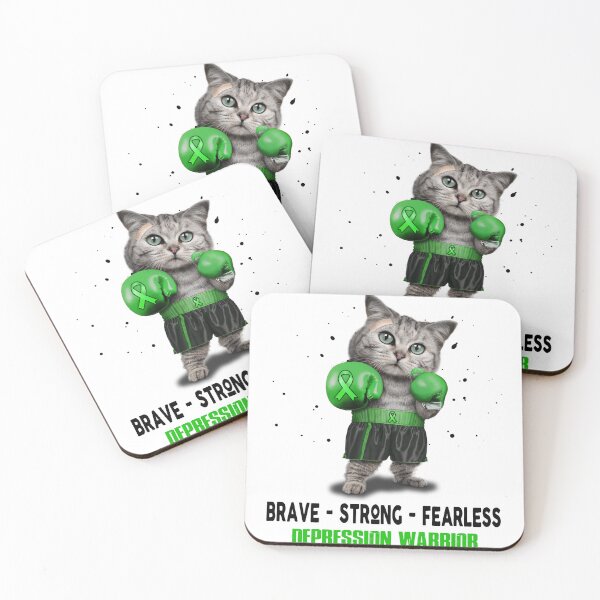 Item preview, Depression Warrior - BRAVE STRONG FEARLESS designed and sold by Berriosly.