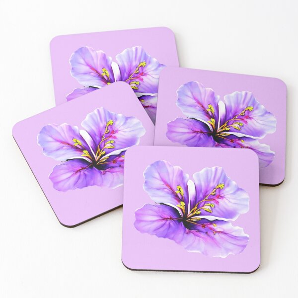 Item preview, Purple hibiscus flower designed and sold by gramizzia.