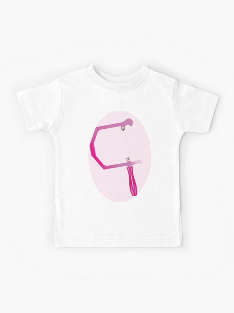 Jewelry maker saw frame pattern bright pink metalsmith tools Kids T-Shirt  by MetalicBabe