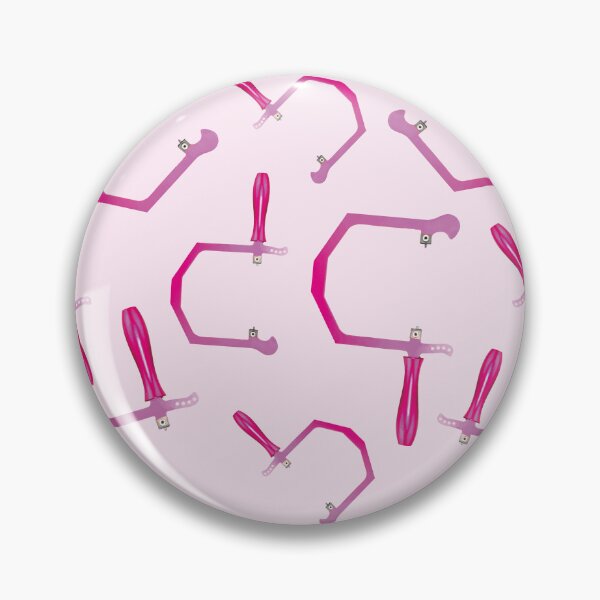 Item preview, Jewelry maker saw frame pattern bright pink metalsmith tools designed and sold by MetalicBabe.