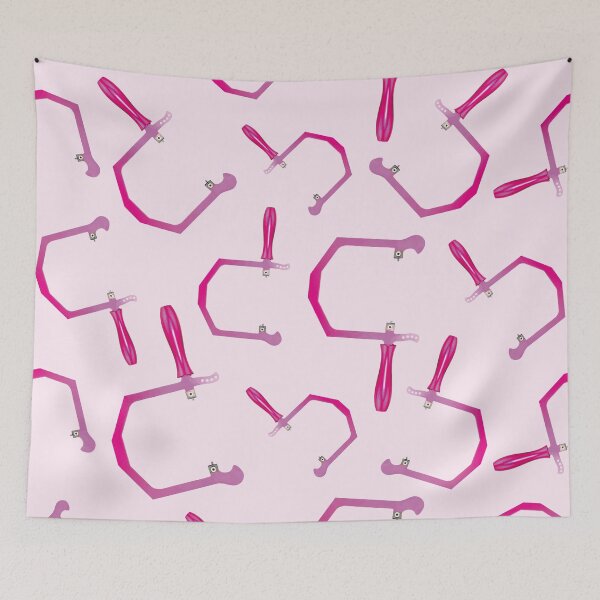 Item preview, Jewelry maker saw frame pattern bright pink metalsmith tools designed and sold by MetalicBabe.