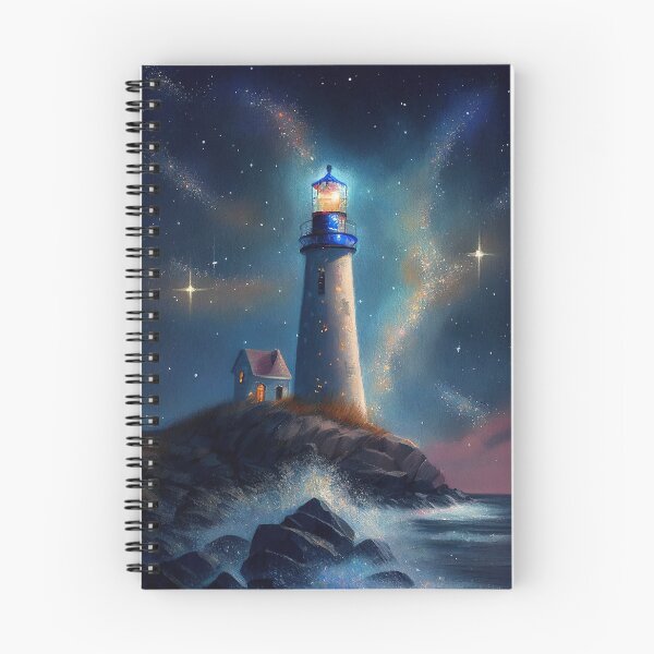 Item preview, The starry lighthouse, Lighthouse, Watercolor Painting designed and sold by Christophe Henin.