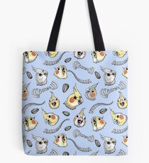 Cockatiel Screm (Light blue) Tote Bag
