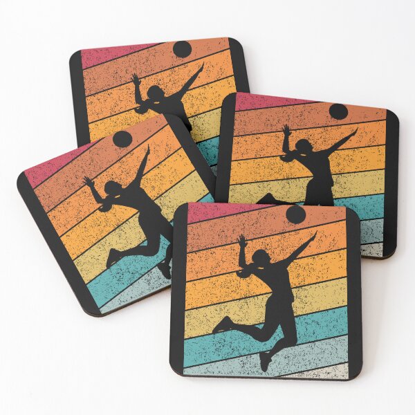 Item preview, Female Volleyball Outdoor Sports Retro Sunset Design designed and sold by up4tee.