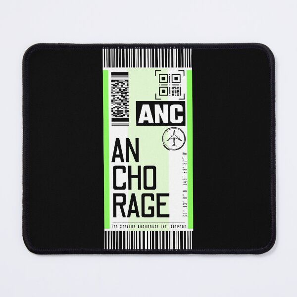 Item preview, ANCHORAGE ANC alaska classic luggage tag airport stickers designed and sold by LeddsoDello.