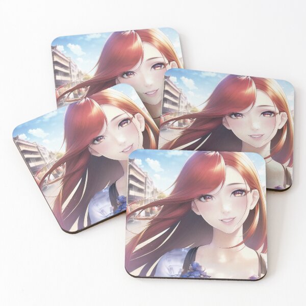 Item preview, Elegant Anime Girl: A Stunning Vertical Decor Piece designed and sold by Santisan.