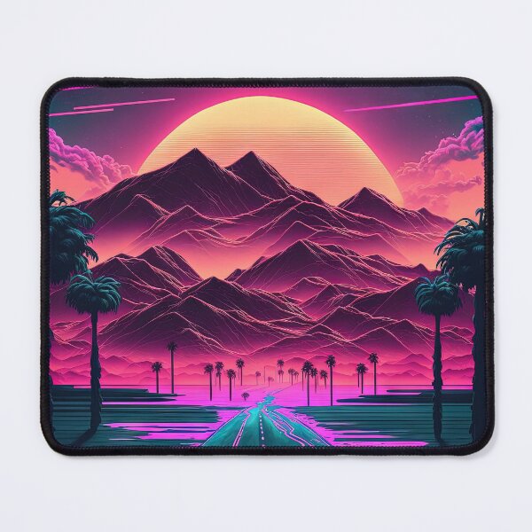 Item preview, Neon Sunrise Over the Mountains designed and sold by Mullet Monkey.