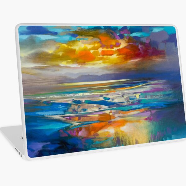 Liquid Cyan Laptop Skin