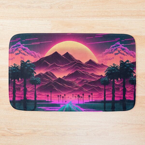 Item preview, Neon Sunrise Over the Mountains designed and sold by Mullet Monkey.
