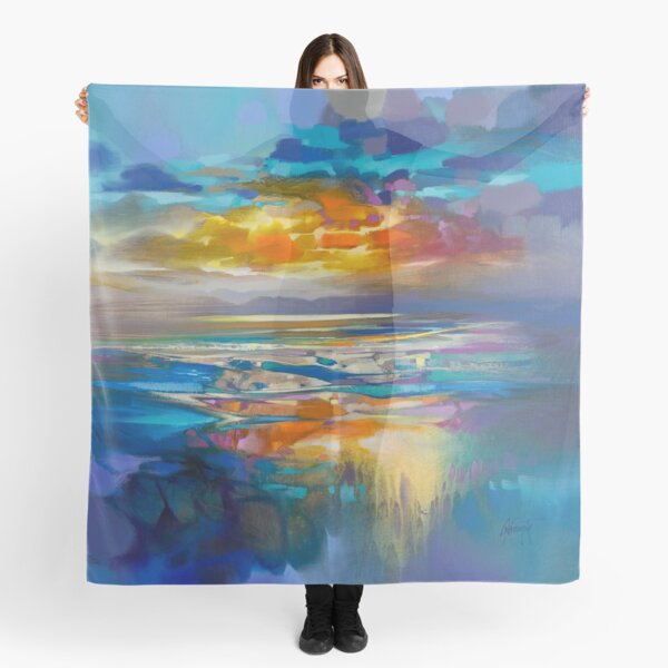 Liquid Cyan Scarf