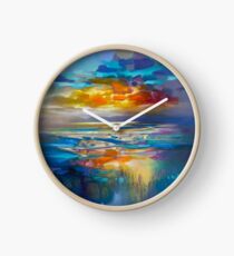 Liquid Cyan Clock