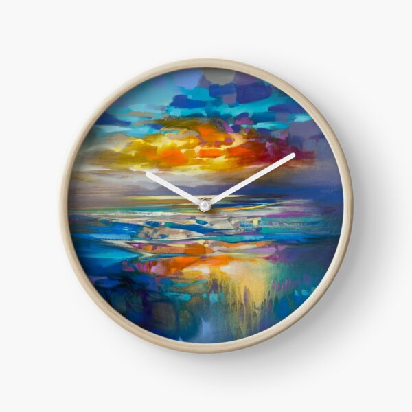 Liquid Cyan Clock