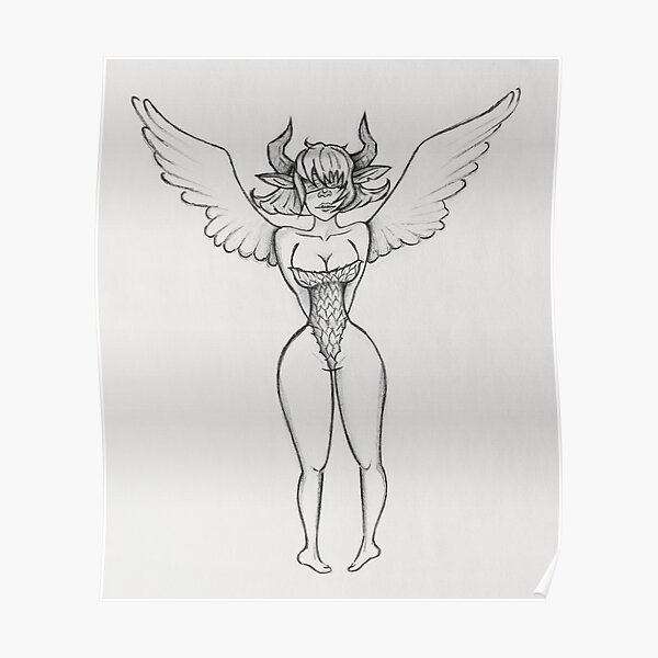 Lift Your Wings and show Them how much Hell an Angel can Cause Poster